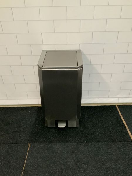PORTLAND Keukenafvalemmer 60 Liter - Push-Up RVS Zwart Met Drukopening Voor Hygiënisch Gebruik