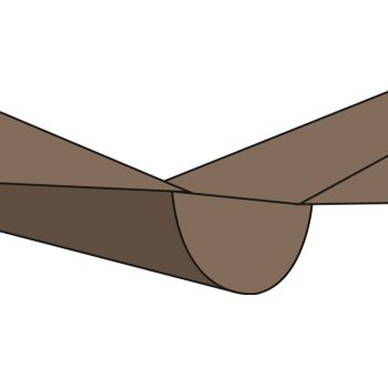 Regengoot parasol 400cm taupe