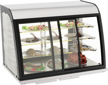 7178.2020 Drop In Warmvitrine 140L Schuifdeuren