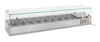 7450.0023 Gekoelde Opzetvitrine 1/3 Gn X 9