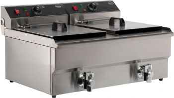 7455.1007 Elektrische Tafelfriteuse 2X10 L