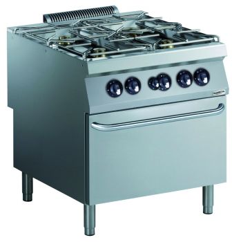7488.0535 Pro 900 Gas Fornuis 4 Br. Met Gasoven