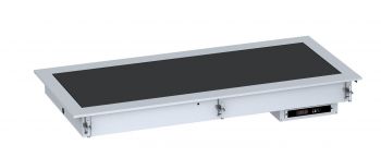 7495.0225 Drop In Verwarmde Keramische Plaat 2/1 Zwart