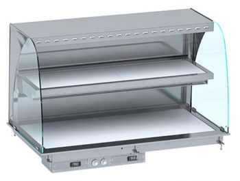 7495.0445 Drop In Wandmodel Warmvitrine Keramisch Gebogen   Wit 5/1