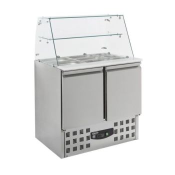 7950.0400 Gekoelde Saladette Glasopstand 2 Drs