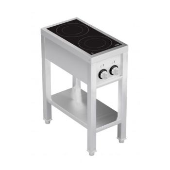 7505.0030 Inductie Fornuis 2 Zones Met Open Onderstel