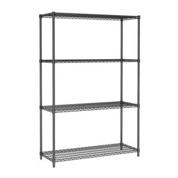 7530.0030 Stelling 4 Levels 1200 Zwart Demontabel