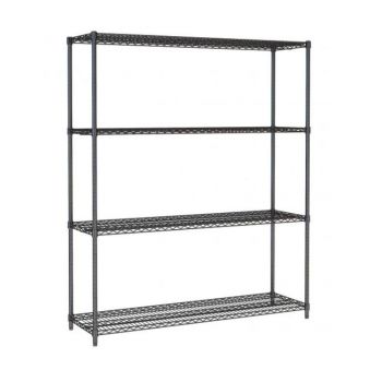 7530.0035 Stelling 4 Levels 1500 Zwart Demontabel