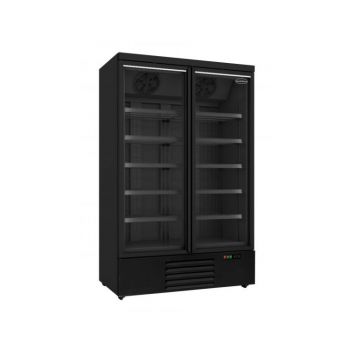 7455.2245 Vrieskast 2 Glasdeuren Zwart Jde 1000F Bl