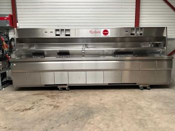 Kiremko hoogrendement bakwand friteuse op gas