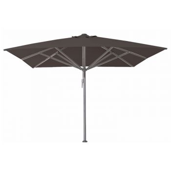Horeca parasol 5x5 meter Karin grijs zonder volant