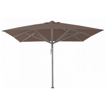 Horeca parasol 5x5 meter Karin taupe zonder volant