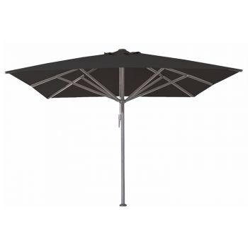 Horeca parasol 5x5 meter Karin zwart zonder volant