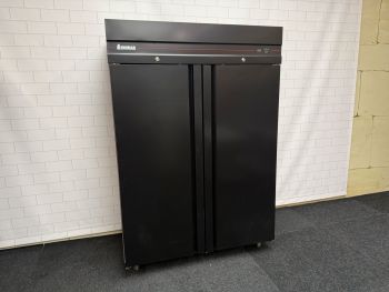 Inomak Black Edition dubbeldeurs rvs koelkast 2/1 GN