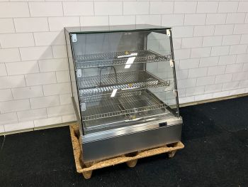 Warmhoudvitrine 2x Gn1/1, Waterlade Achterzijde