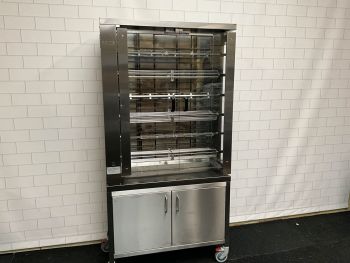 Elektrische kippengrill met 6 spitten