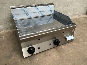 Mareno gas bakplaat Half Glad - Half Geribbeld