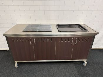 Verrijdbare BBQ Kooktafel 250cm
