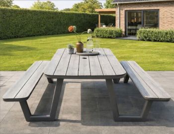 Picknicktafel Luna Donkergrijs