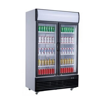 7527.0105 Koelkast 2 Glasdeuren 1000L