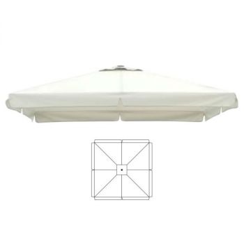 Parasoldoek wit 5 x 5 meter voor Karin parasol en Jumbo parasol