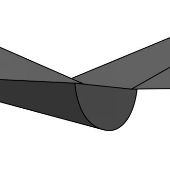 Regengoot 4 meter breed voor horeca parasol