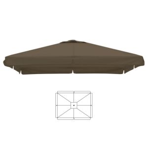 Parasoldoek taupe 3 x 4 meter voor Karin parasol en Jumbo parasol
