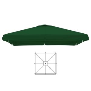 Parasoldoek groen X 4 m | Elferink