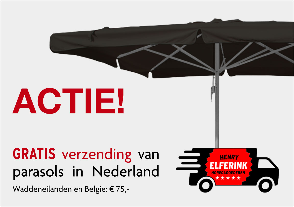 Gratis verzending Horeca parasols